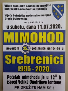 SREBRENICA PLAKAT