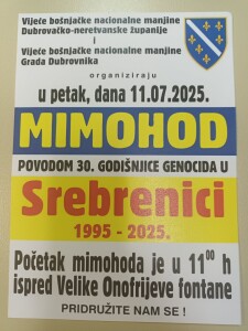 PLAKAT SREBRENICA